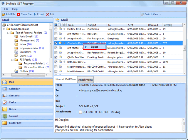 Configure OST File to PST 4.3